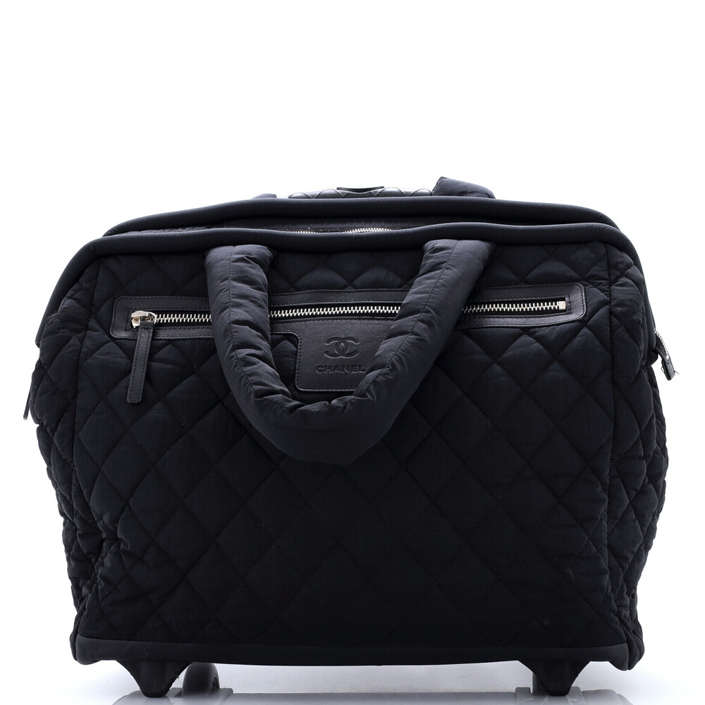Chanel Coco Cocoon Rolling Trolley Quilted Nylon